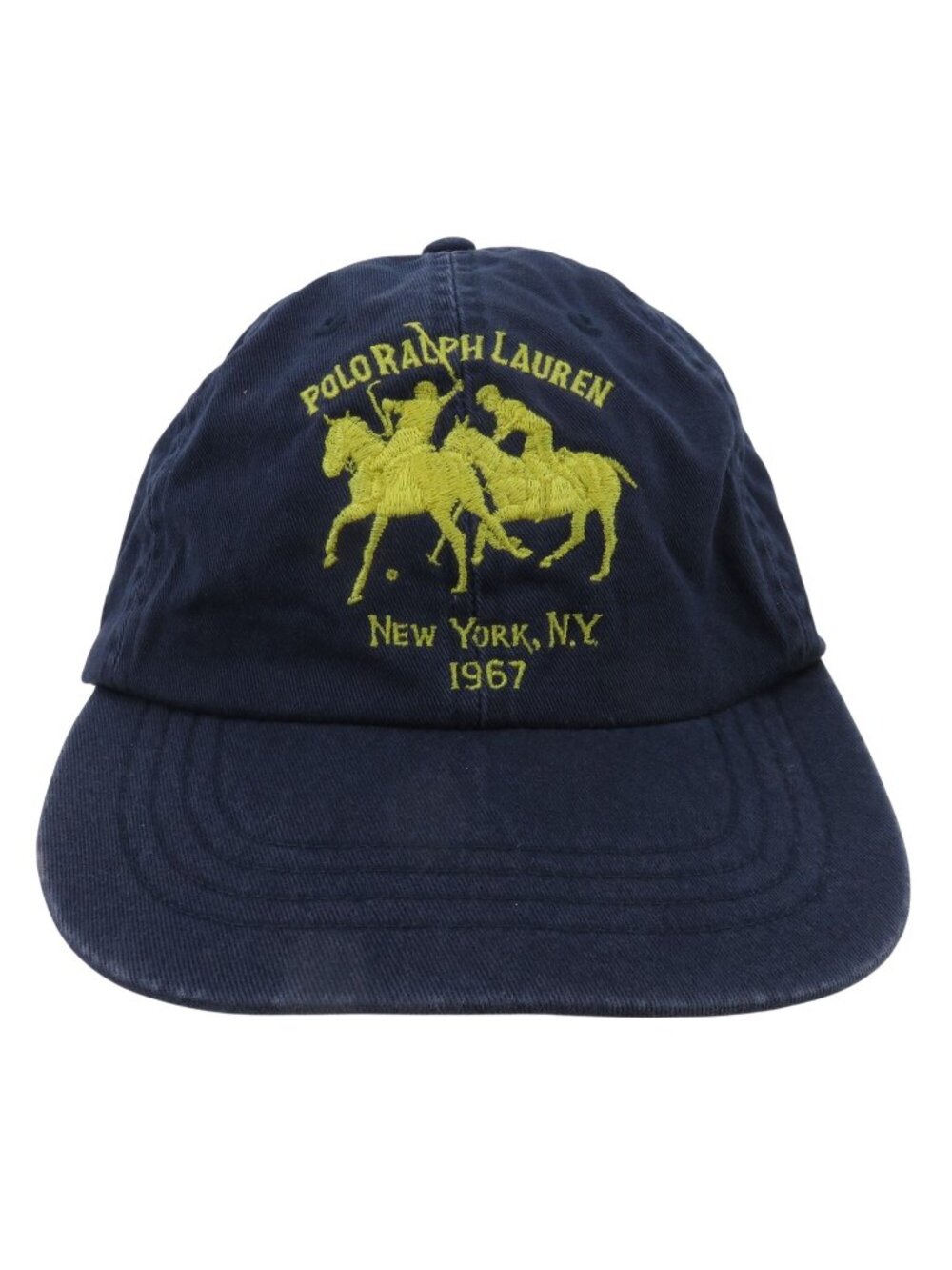 Polo Ralph Lauren Adult One Size OSFM Blue Yellow Embroidered Baseball Hat Cap